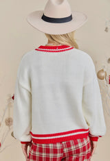 Plaid Tree Knit Sweater