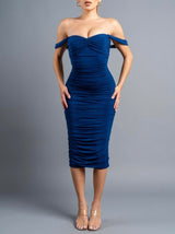 Royal Blue Midi Dress