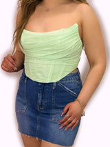 Mint Corset Top
