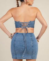 Denim Dreamer Mini Dress