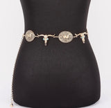 Vintage Longhorn Chain Belt