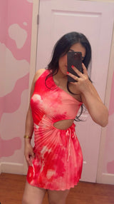 Verano Rosa Mini Dress