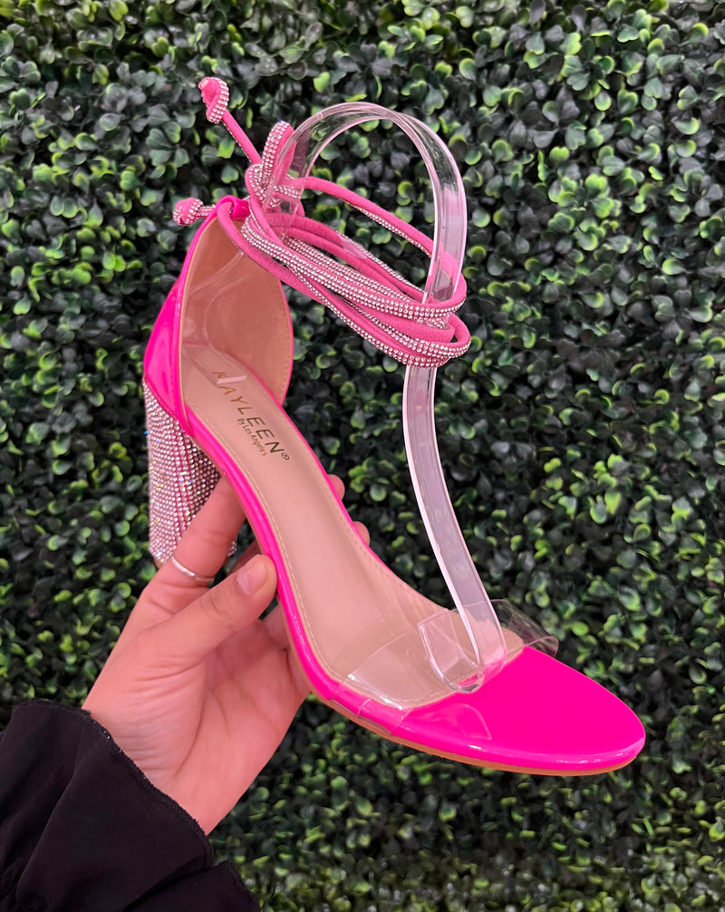 Cloe Heels - Hot Pink