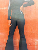 Selena Bell Bottoms- Black