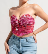 Kenia Printed Mesh Corset