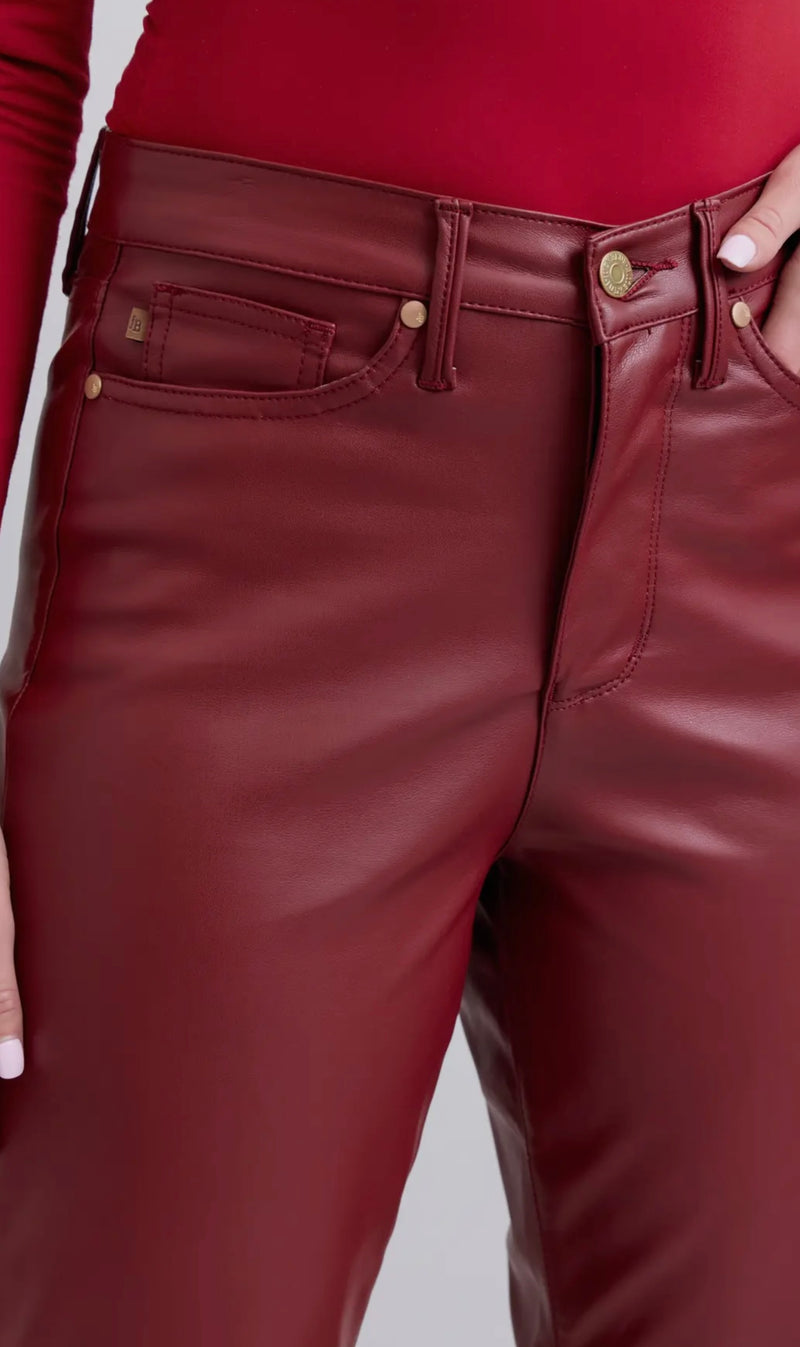 Wine Red Judy Blue Tummy Control