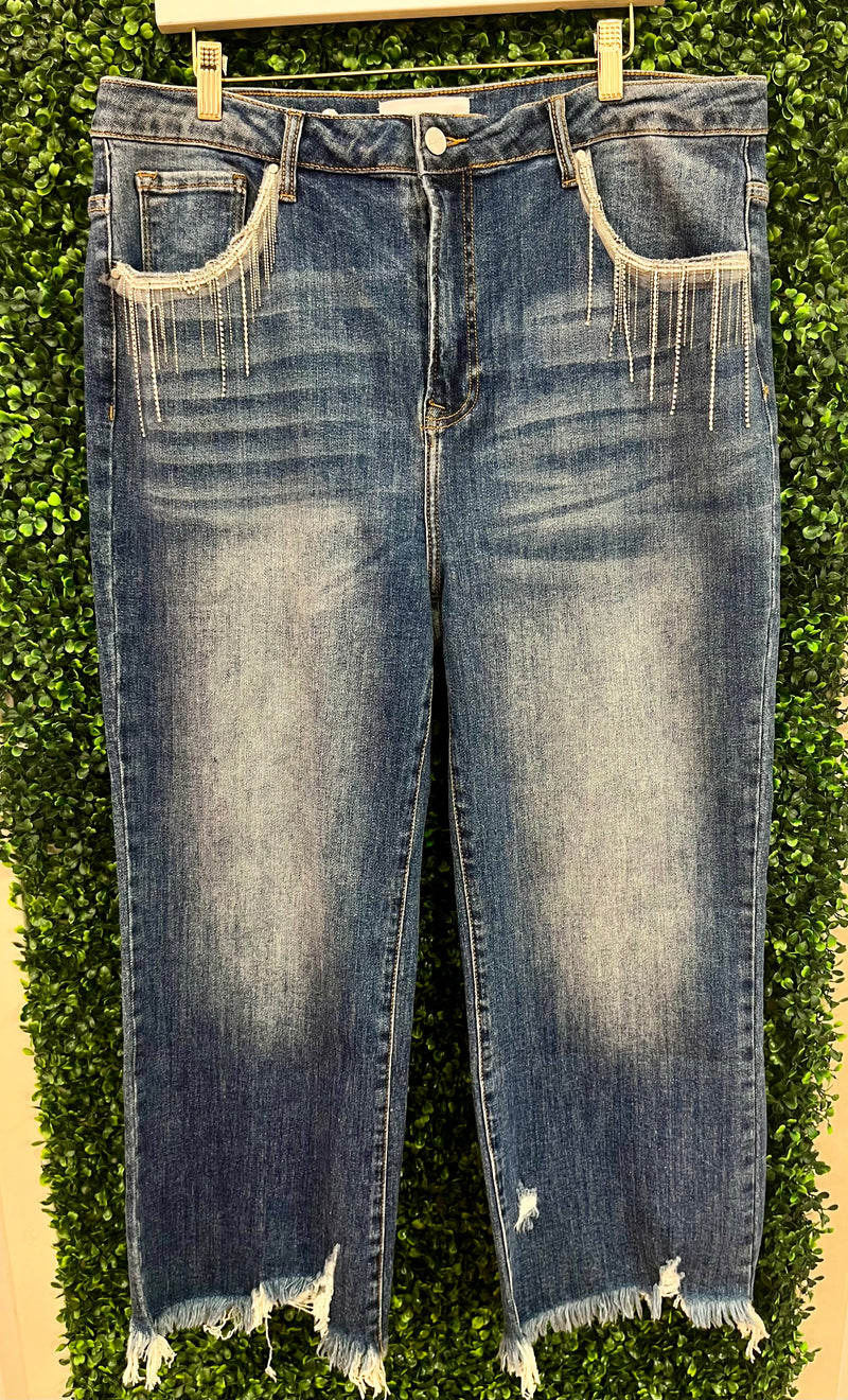 Brittney Jeans Plus Size- Medium Washed
