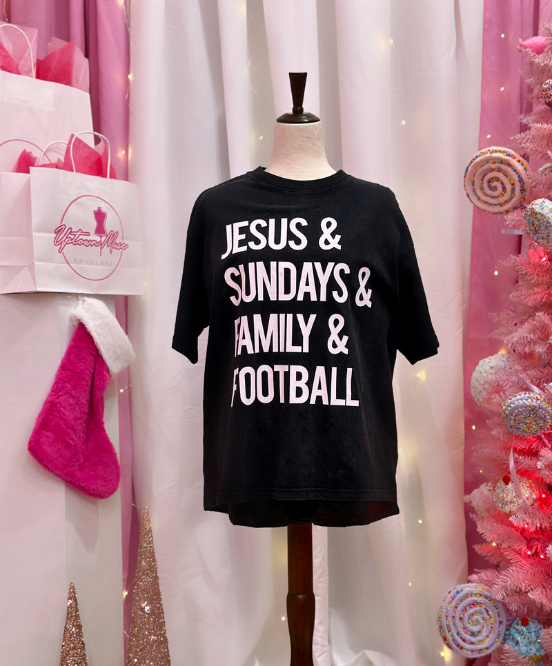 Jesus & Sundays & Football & Family Tees