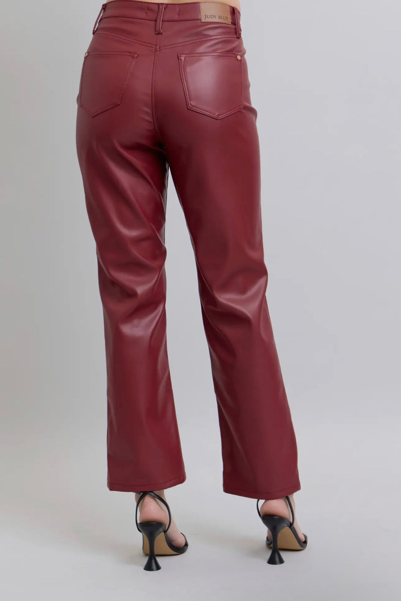 Wine Red Judy Blue Tummy Control