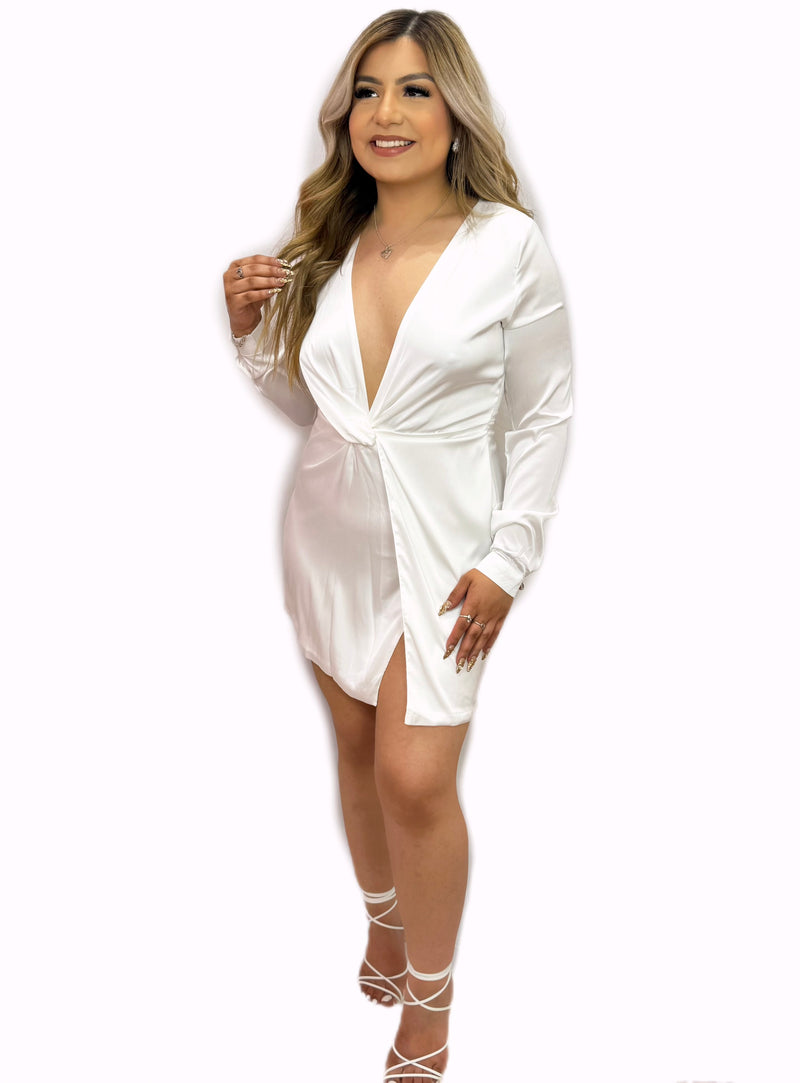 Lea Satin Mini Dress