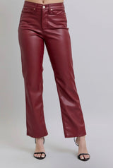 Wine Red Judy Blue Tummy Control