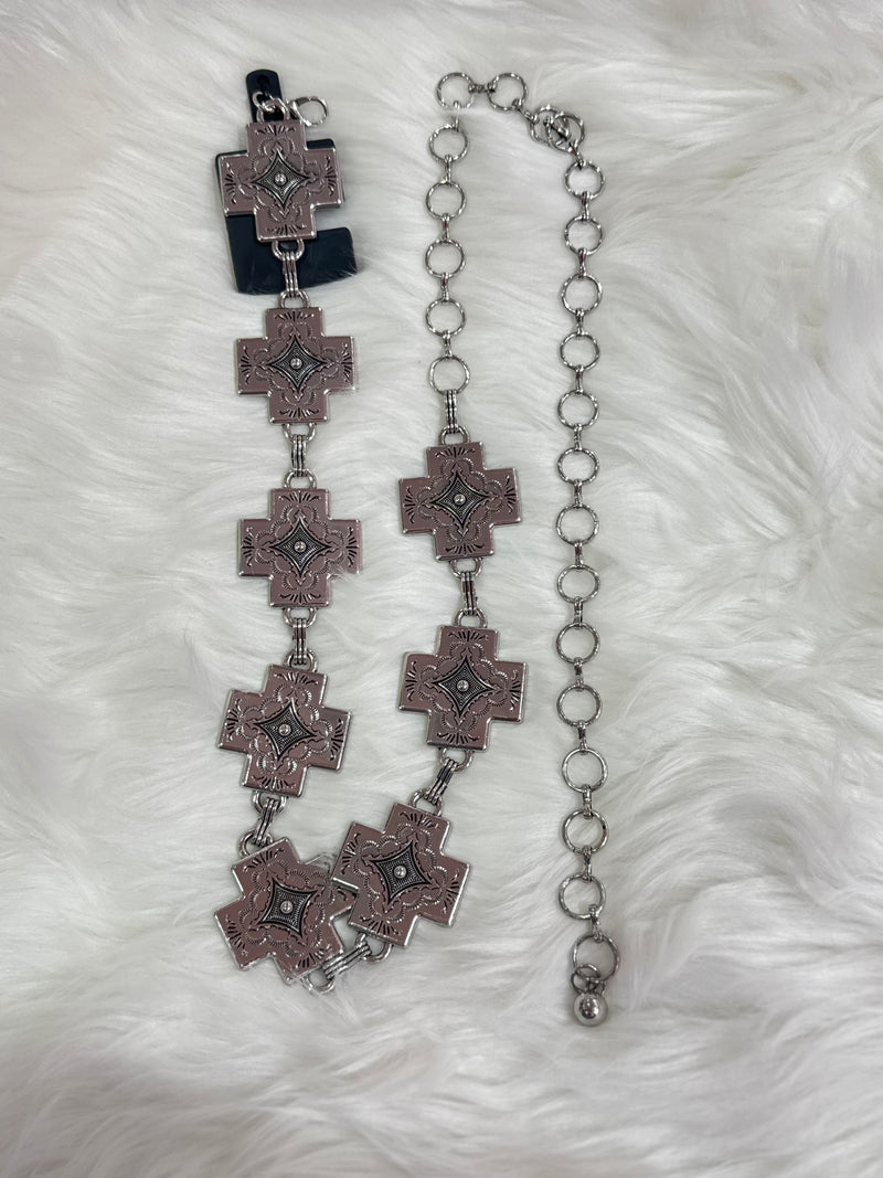Cross Charm Belt