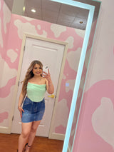 Denim Mini Skirt