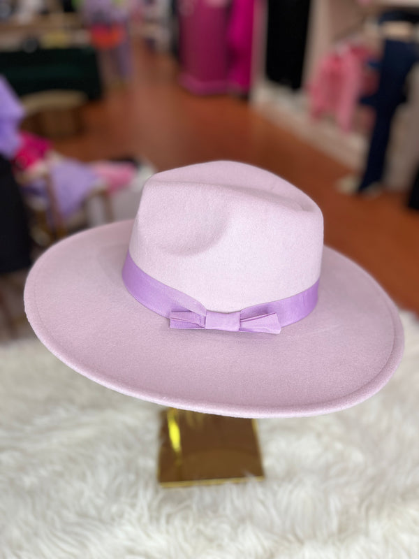 Linda Wide Brim Hat- Lavender