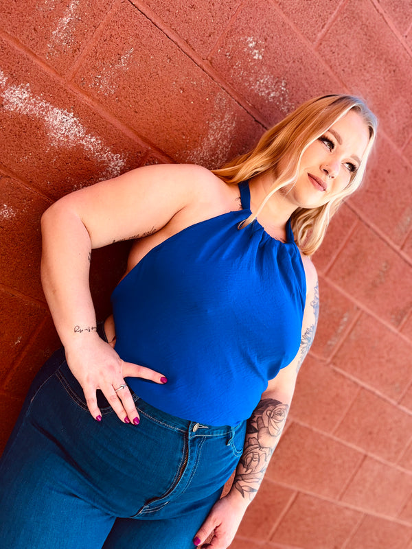 Beth Top Plus Size - Royal Blue