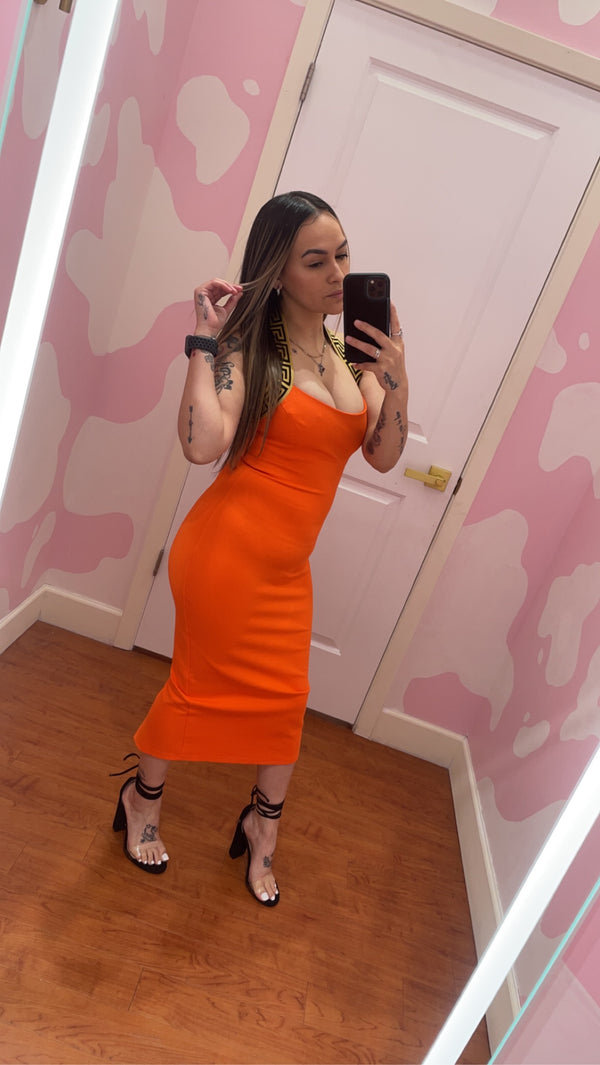 Donatella Dress - Orange