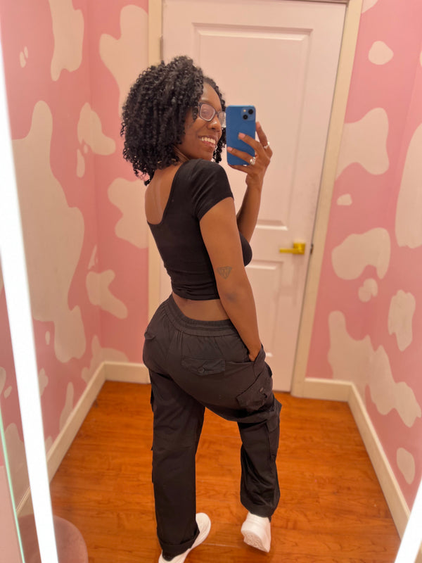 Jordyn Cargo Pants - Black