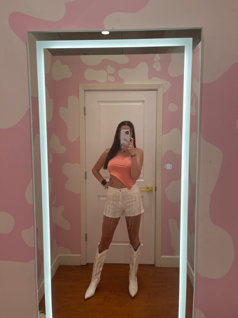 Nora Top - Light Coral
