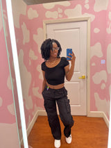 Jordyn Cargo Pants - Black